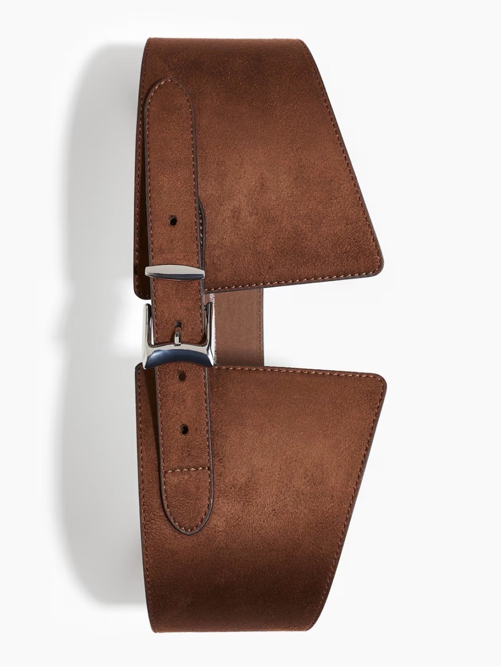 Brown Suede Women’s Wide Underbust Belt